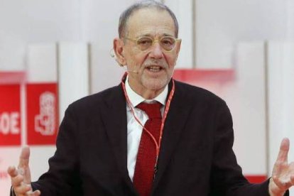 Javier Solana, en un acto del PSOE.