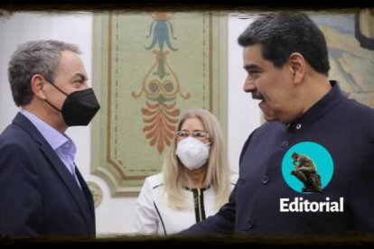 Zapatero y Maduro, en Caracas