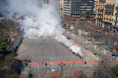 Imagen de archivo de la mascletà.