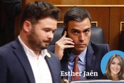 Pedro Sánchez y Gabriel Rufián