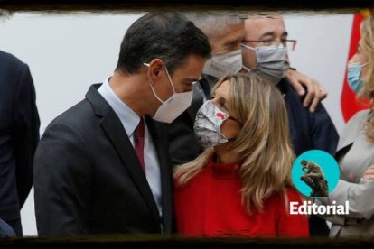 Pedro Sánchez y Yolanda Díaz