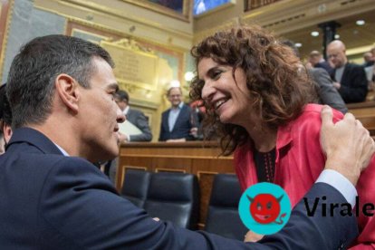 Pedro Sánchez y María Jesús Montero