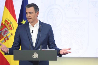 El presidente del Gobierno, Pedro Sánchez