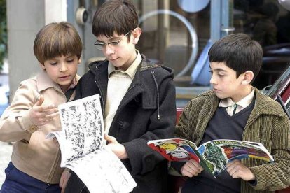 Carlitos, Luis y Josete, los niños de 'Cuéntame'.