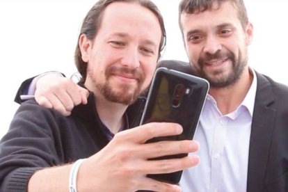 Pablo Iglesias y Jesús Santos