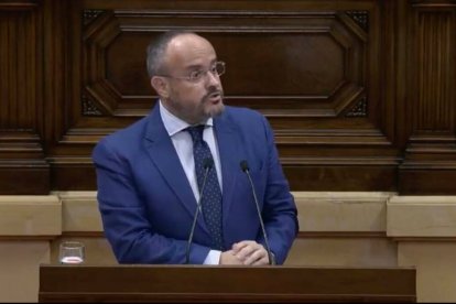 Alejandro Fernández interviene en el Parlament de Cataluña