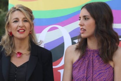 Yolanda Díaz e Irene Montero