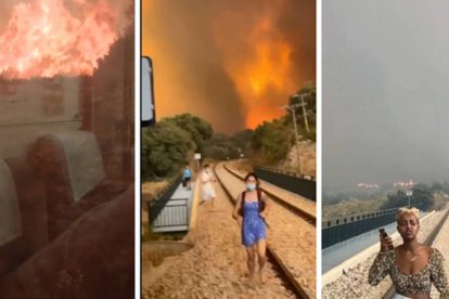 Imágenes del incidente del tren de Bejís tomadas por los pasajeros.