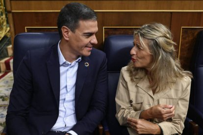 Pedro Sánchez y Yolanda Díaz