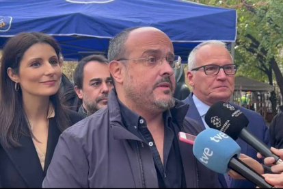 Alejandro Fernández el día de la Constitución en Barcelona