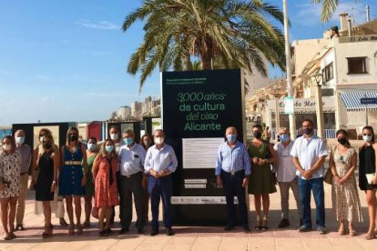 Presentación de la exposición "3.000 años de cultura del vino Alicante" en El Campello