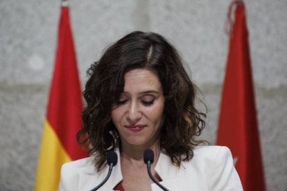 La presidenta de la Comunidad de Madrid, Isabel Díaz Ayuso