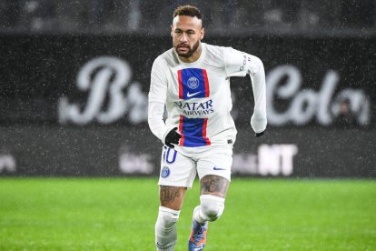 Neymar durante el partido del PSG contra el Rennes el pasado 15 de enero.