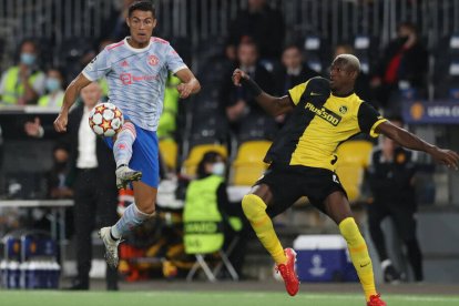 Cristiano Ronaldo, en un momento del encuentro de ayer ante el Young Boys.