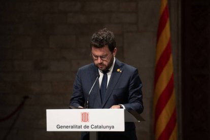 El president de la Generalitat, Pere Aragonès