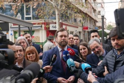 El diputado y portavoz de Vox Iván Espinosa en Elche.