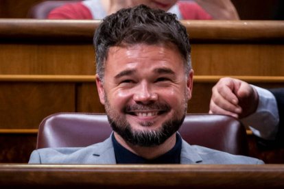 El portavoz de ERC en el Congreso de los Diputados, Gabriel Rufián.