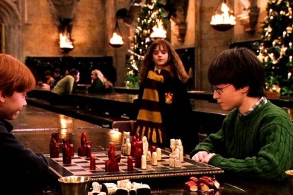 Una imagen del la primera película del universo Harry Potter.