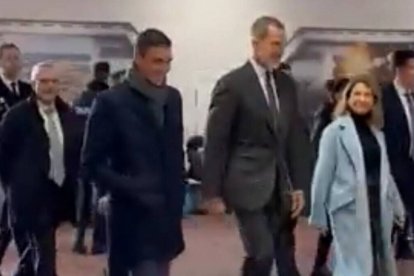 Fragmento del vídeo grabado en el interior de la estación del AVE en Murcia