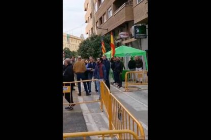 Carpa atacada de Vox en Valencia