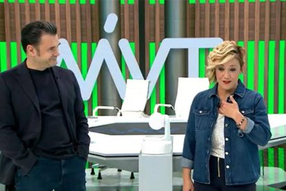 Iñaki López y Cristina Pardo en "Más vale tarde"