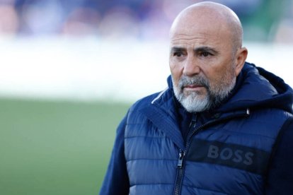 Sampaoli, en el banquillo del Sevilla.