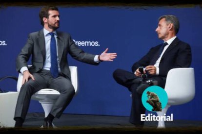 Sarkozy y Casado, en Madrid