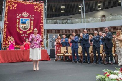 Margarita del Cid, tras ser investida alcaldesa de Torremolinos.