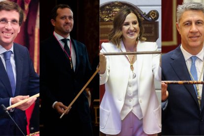 José Luis Martinez-Almeida (Madrid), Carlos Velázquez (Toledo), María José Catalá (Valencia) y Xavier García Albiol (Badalona).