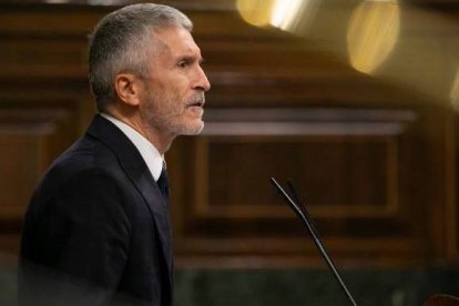 Marlaska, en el Pleno del Congreso este miércoles.