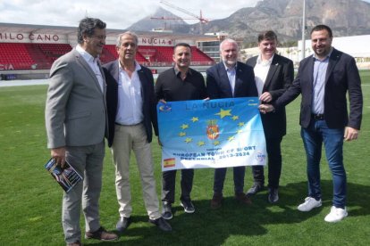 Visita del jurat d'ACES Europe a La Nucia el mes de març passat, per a avaluar la candidatura de La Nucia com a "Vila Europea de l'Esport 2024"