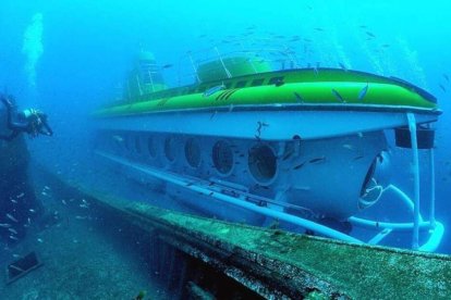 Uno de los submarinos para viajar al fondo del mar en las aguas de España