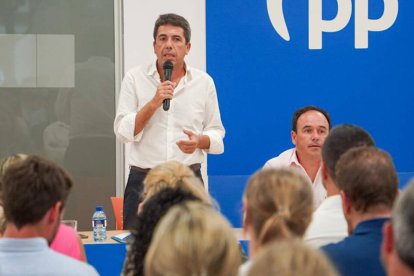 Carlos Mazón con Catalá y Pérez Llorca en la junta del PPCV