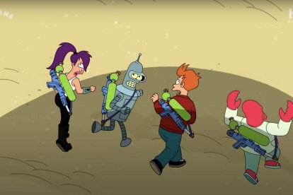 Una imagen de la temporada 11 de Futurama.