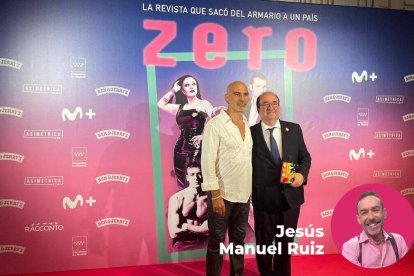 La presentación del documental de Zero con Miguel Ángel López y Miquel Iceta.