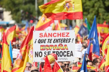 Manifestación de Sociedad Civil Catalana contra el 'procés'
