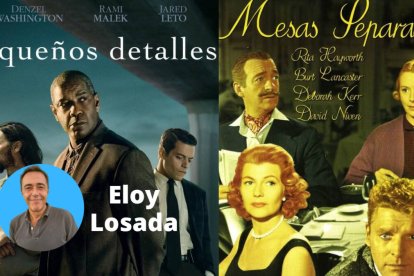 Carteles de 'Pequeños detalles' (2021) y 'Mesas separadas' (1958)