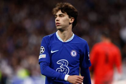 Joao Félix, con la camiseta del Chelsea.