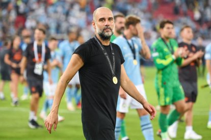 Guardiola, tras ganar la Supercopa de Europa