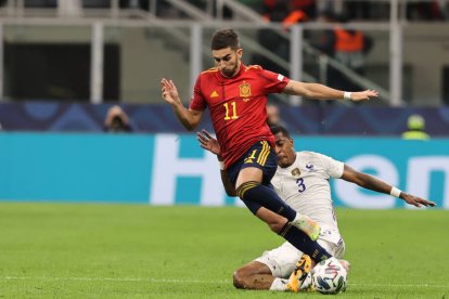 Ferrán Torres, en la final de la Nations League ante Francia.