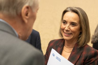 La secretaria general del PP, Cuca Gamarra, en el Congreso.