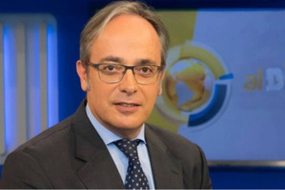 Alfredo Urdaci durante su época de director de informativos de RTVE.