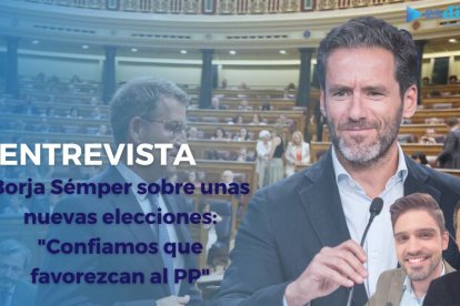 En la imagen se ve al portavoz del PP, Borja Sémper.