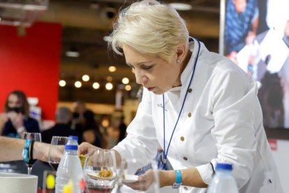 La Estrella Michelin ilicitana Susi Diaz durante la pasada edición de la Feria Alicante Gastronómica