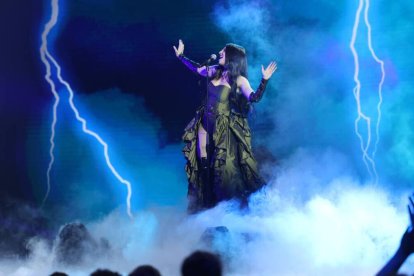 Naiara, durante su actuación de la gala final de 'OT 2023'.