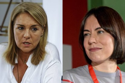 La vicepresidenta y consellera Susana Camarero a la izquierda y la ministra de Ciencia Diana Morant a la derecha.