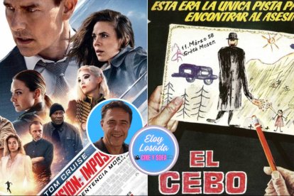 Carteles de 'Misión Imposible: Sentencia mortal' y 'El Cebo'.