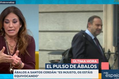 Mariló Montero durante el programa de este martes de 'Espejo Público' en el que se ha "enganchado" con Gonzalo Miró por el caso Koldo.