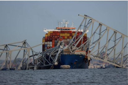 Colapsa un puente en Baltimore