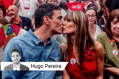 Pedro Sánchez junto a su mujer Begoña Gómez